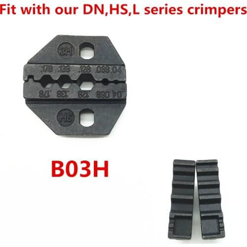Crimping die set B03H for RG coaxial cable connector crimp 1.0,1.72,3.84,3.25,4.5