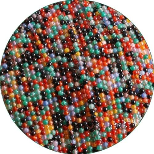 Natural Stone 2/3/4mm Tiny Beads Colorful Agates Stone Beads For Wristband Choker Jewelrty Waist Beads Chain Making