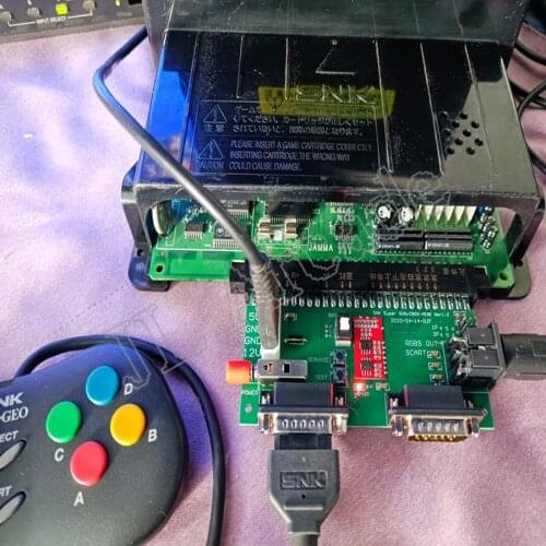 New SuperGun 12V CBOX Mini SNK arcade base board JAMMA to DB15 Gamepad Converter be connected to RGBS/SCART output