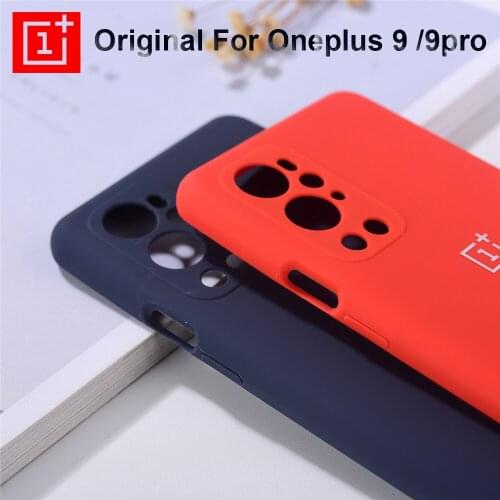 Original OnePlus 9 9 pro Case High Quality Liquid Silicone Soft Cover Back Full Protection Shell For One Plus 1+9 Pro 9 5G Cover