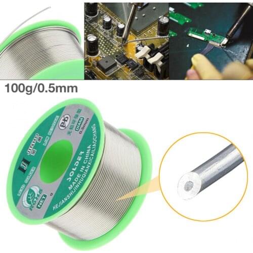 Solder Wire 0.5/0.6/0.8/1.0mm 100g 99.7% Sn 0.3% Cu Soldering Wires Welding Wire Rosin Core Solder with Flux Soldering Wire