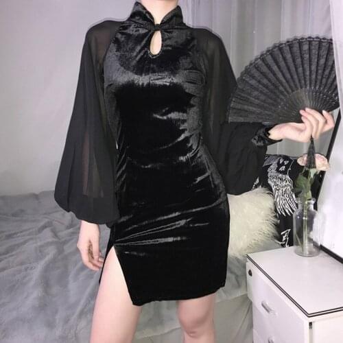Летние платья с длинным рукавом PUNK STYLE GIRL China At AliExpress
