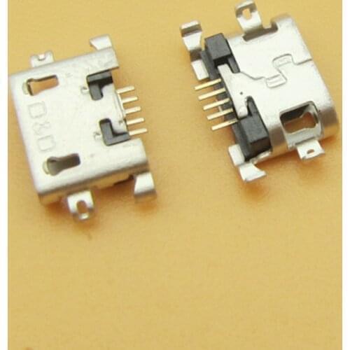 50pcs Micro USB jack Mini Charging socket connector For ZTE V815W For lenovo A798T A590 A808 A706T A670T S890 S820 S880