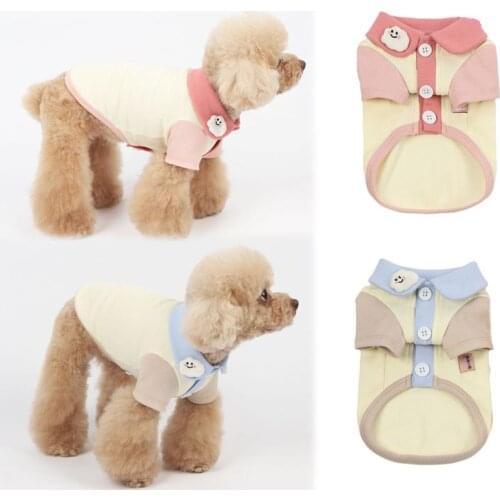 Cat Shirt Spring Summer Small Dog Clothes Cardigan Chihuahua Doggie Puppy Yorkshire Pomeranian Poodle Bichon Schnauzer Clothing