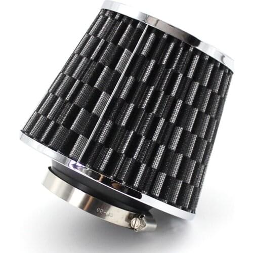 Universal 3" 76mm Inlet Narrow Air Intake Cleaner Cone Replacement High Power Mesh Quality Dry Air Filter Car Interior Parts