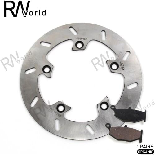 Motorcycle CNC Rear Brake Disks Discs Rotors & Brake Pad For SUZUKI GSR 400 ABS 2006-2008 2007 GSR400 GSR-400 ABS 06 07 08 1 Set