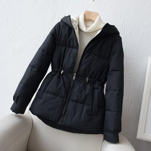 Winter Coat Women 2020 Fashion Winter Jacket Women Cotton padded Parka Outwear Hooded 3 Colors Solid Female Jacket Coa
