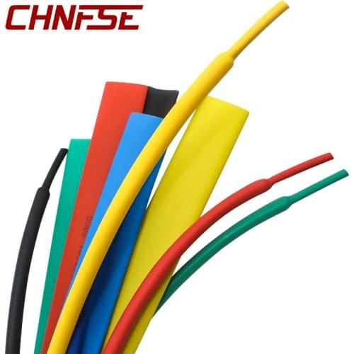 1M 7colour 2mm-16mm Heat shrinkable tube Shrink pipe insulation protection 2mm, 3mm, 4mm, 6mm, 8mm 10mm 16mm