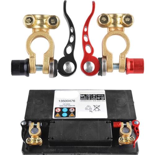 Auto Cables Connectors Accessories Screw Connection Positive & Negative Car Battery Terminals Clamps Connector Clamp Clips