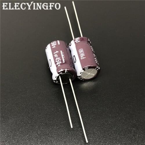 10Pcs/100pcs 1uF 450V NICHICON PM Series 10x16mm 450V1uF Low Impedance Aluminum Electrolytic capacitor