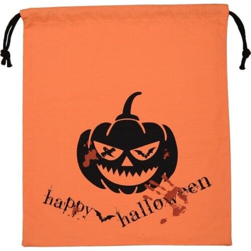 10pcs Halloween Candy Bags Ghost Festival Portable Pumpkin Bag Gift Bag Popular Decoration Props Supplies party bag