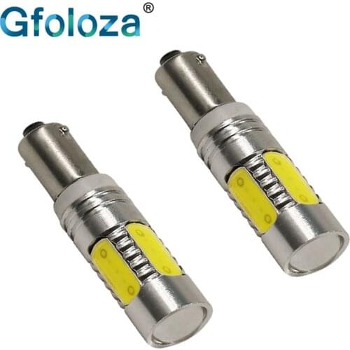 2PCS BA9S BAX9S BAY9S T4W H6W H21W LED Light Bulbs COB 7.5W White Car Wedge Door Clearance Light Side Marker Lamp