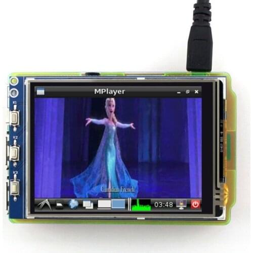3.2 inch Resistive Touch Screen,320x240 resolution,TFT LCD,3.2inch RPi LCD (B), Designed for Raspberry Pi