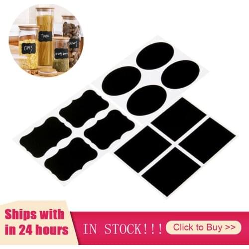 36Pcs/Set Waterproof Chalkboard Kitchen Spice Label Stickers Home Jars Bottles Tags Blackboard Labels Stickers