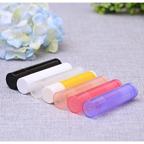 5PCS Lip Balm Empty Bottle Tube 5 ml of Lipbalm PlasticPipes Tubes Colourful Fashion Lipstick Cosmetic Containers Lotion