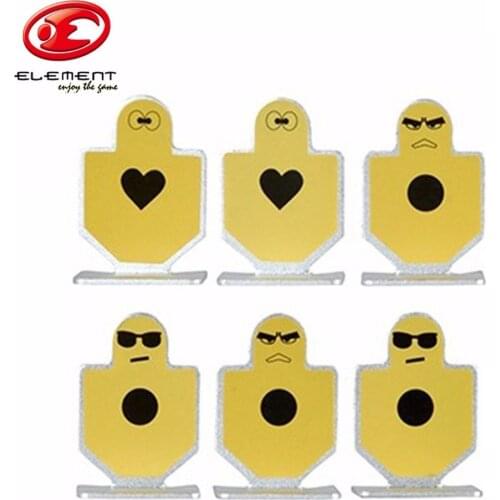 Element Aluminum 6pcs Targets Set Trigger Time Practice Nock Down Target For Paintball Airsoft Shooting Hunting Accessories