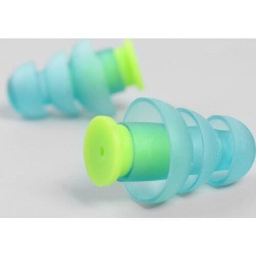 1 Pair Noise Cancelling Earplugs Silicone Hearing Protection Earplug for Learning Sleeping Working &T8