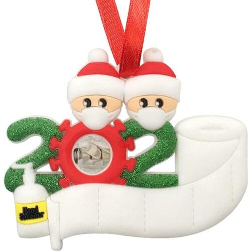 DIY LED Hand Painted Santa Claus Face Cover Christmas Tree Pendant Decoration Santa Claus Face Cover Christmas Tree Pendant Deco