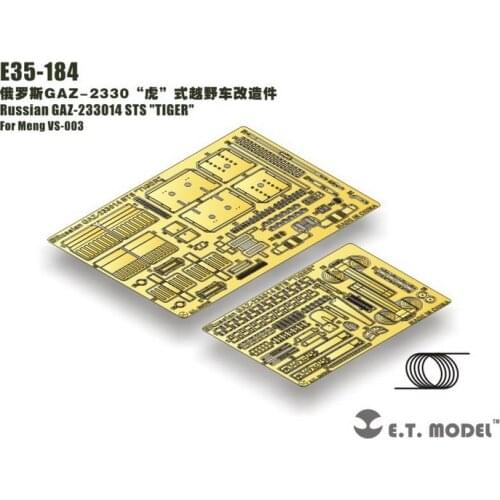 E.T.MODEL E35-184 1/35 Russian GAZ-233014 STS TIGER For Meng VS-003