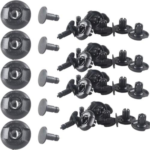 EE support 100Pcs Plastic Push Type Rivet Retainer Fastener Bumper Pin Clips 7.5mm Sales XY01