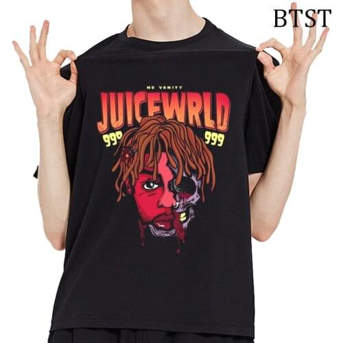 New Harajuku Funny T Shirts Cotton Black Men T Shirt Xxxtentacion Hip Hop Oversized T Shirt Juice Wrld Singer Tee Shirt Homme