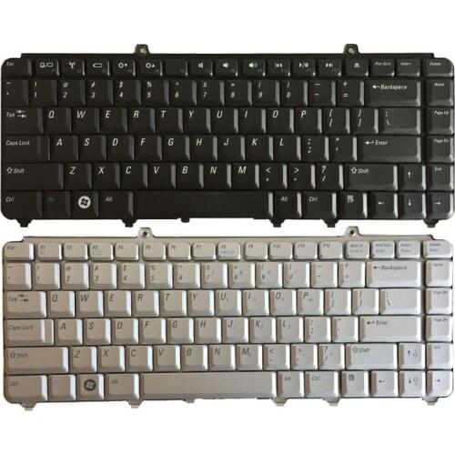 US laptop Keyboard for Dell inspiron 1420 1520 1521 1525 NK750 R1-5-B08 PP29L XPS M1530 XPS M1330 US Silver and black