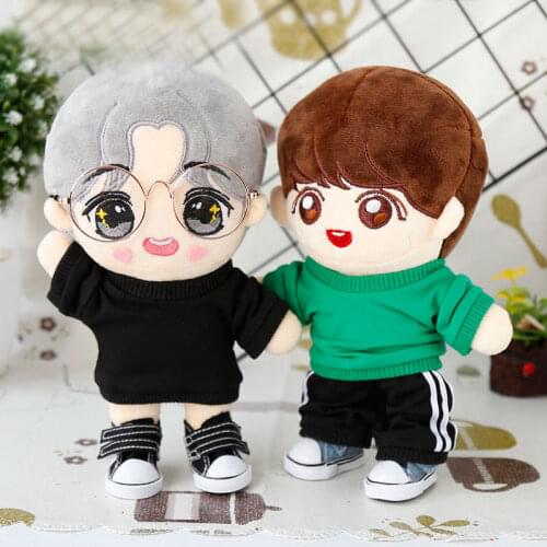 20CM star EXO doll baby clothing casual line of tops and sweatpants doll clothes accessories