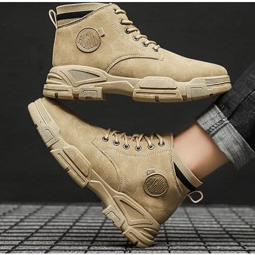 Men shoes fashion Walking Shoes Men High-top boots Comfortable Boot Trekking Outdoor Sports Shoes