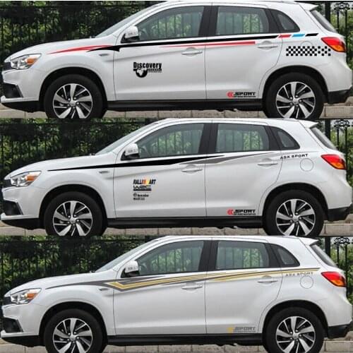 FOR Mitsubishi ASX 2012-2019 car sticker personalized body waist line sticker ASX modified full car decal
