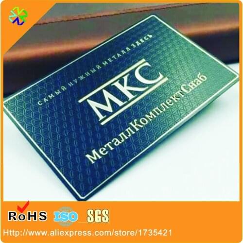 Wholesale customized logo stainless steel metal business card