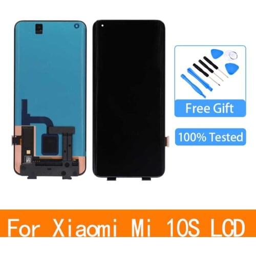 6.67"Amoled Original For Xiaomi Mi 10S LCD Screen Display Frame+Touch Panel Digitizer For Xiaomi 10S Mi10S Display Replacement