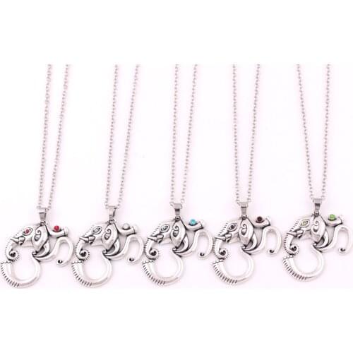 Om Yoga Necklace Mandala Ganesh Elephant Pendant Hindu Talisman Cross Chain Necklace