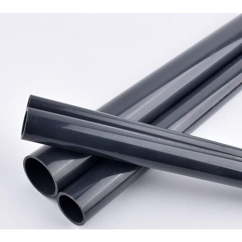 50cm Length OD20/25/32/40/50/63mm UPVC Dark Grey Pipe Plastic Pipe Aquarium Fish Tank Tube Garden Irrigation Watering Fittings