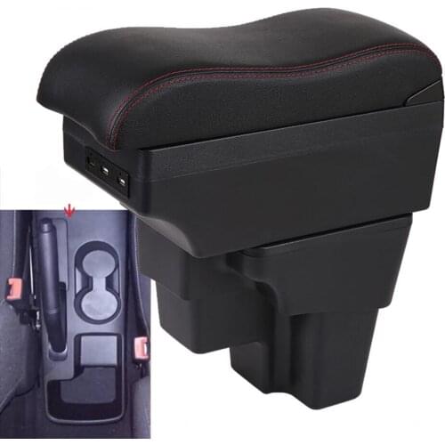 For KIA RIO Armrest For Europe South America Retrofit parts Car Armrest box Center Storage car accessories USB 2015-2019