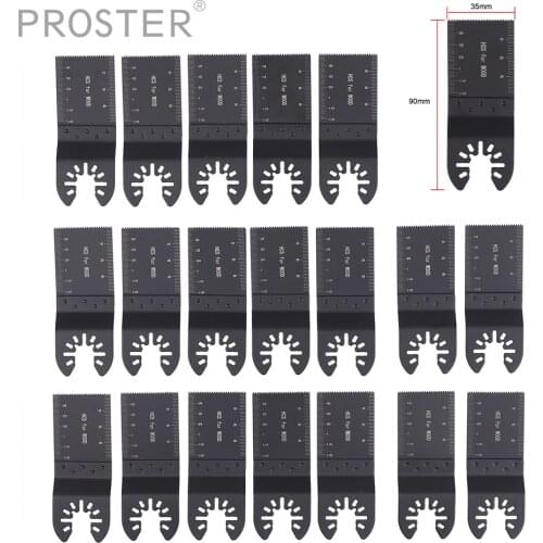 PROSTER 20 pcs for 34mm Carbon Steel Multi Tool DIY Oscillating Saw Blade Cutter Wood Cutter Multi Tool Carbon Steel