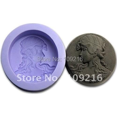 Wholesale!!!1pcs Sleeping Beauty (R1001) Silicone Handmade Soap Mold Crafts DIY Mold