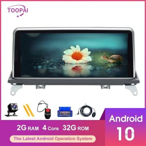 Toopai Android 10 For BMW X5 X6 E70 E71 2007-2014 CCC CIC Multimedia GPS Navigation Head Unit Stereo 10.25"