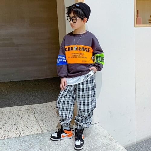 Comfortable Spring Autumn Boys Clothing Suits Sweatshirts + Pants 2pcs/Set Kids Jacket Teenager Sport Tracksuit High Quality