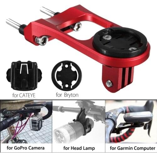 Bicycle Computer Mount Holder Bike Stem Extension with Gopro Camera Bracket Adapter For GARMIN Bryton CATEYE GPS Computer 3 in 1
