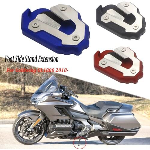 Gold Wing GL 1800 Motorcycle Accessories For Honda Goldwing GL1800 Kickstand Sidestand Stand Extension Enlarger Pad 2018-2021