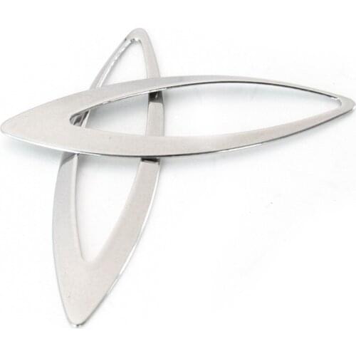 10pcs/lot 15x54mm Silver Stainless Steel Hollow Leaf Design Metal Stamping Blank Pendants for Drop Earrings Jewelry Making