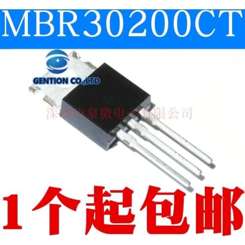 10PCS Bunt MBR30200CT schottky rectifier diode 30 a200v B30200G the TO-220 in stock 100% new and original