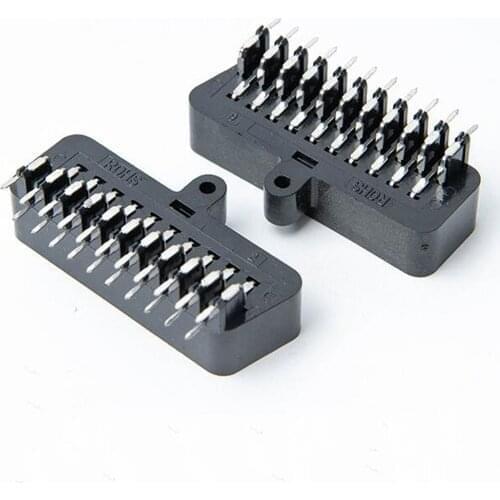 10PCS High quality 21 PIN Scart Female Socket connector jack Female PCB Mount 21 PIN SCART