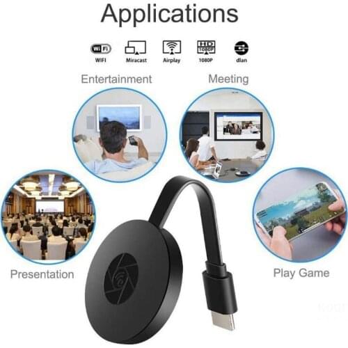 1080P 2.4G /5G HDMI-compatible Wifi Display Receiver Mirror Screen Miracast Airplay Media Stream Android TV Stick HDTV Dongle