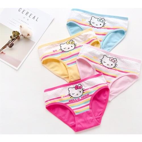 4Pcs/Lot Cotton Baby Girls Briefs Panties for Girls Kids Briefs Shorts Girls Underwear Children Underpants Clothes
