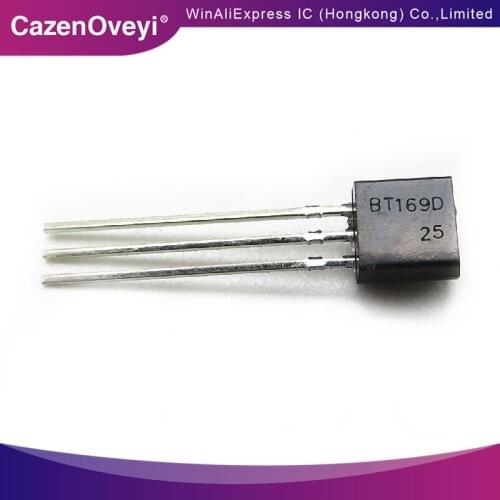 50pcs/lot BT169D BT169 TO-92 Triacs Thyristor SCR 400V 9A 3-Pin SPT new original In Stock