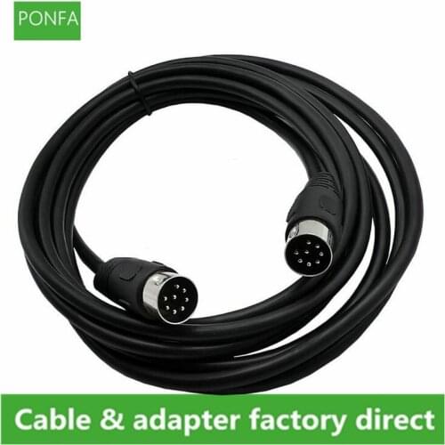 8 Pin Din Male to Male Speaker Audio Cable