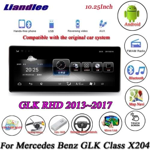 Car GPS Navigation Multimedia Player For Mercedes Benz GLK GLC Class X253 2013-2017 Android Screen Auto Carplay Radio Stereo