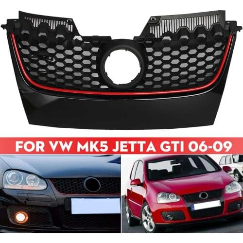Car Vehicle Hex Mesh Front Main Centre Bumper Grille for VW Golf 5 MK5 for GTI Car Accessories