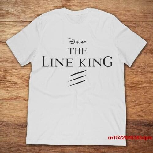 The Lion King The Line King Funny White T-Shirt Simba Scar Timon S-6XL